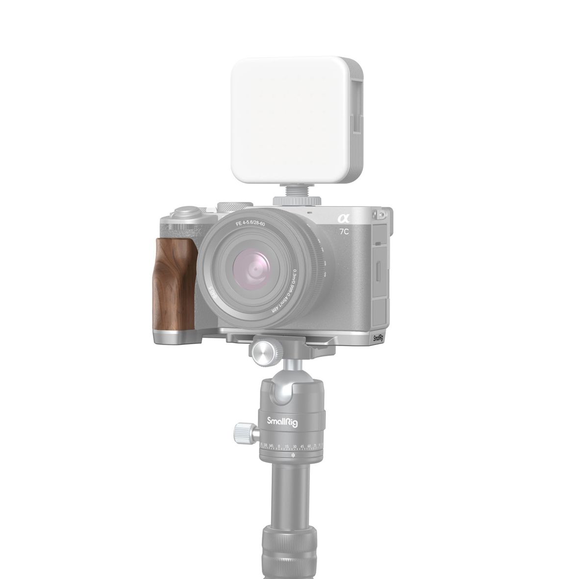 kamera, Spiegelreflex?, silber, griff, Blitz, Stativ