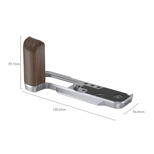 SmallRig 4804 L-förmiger Holzgriff für Fujifilm X100VI und X100V silber
