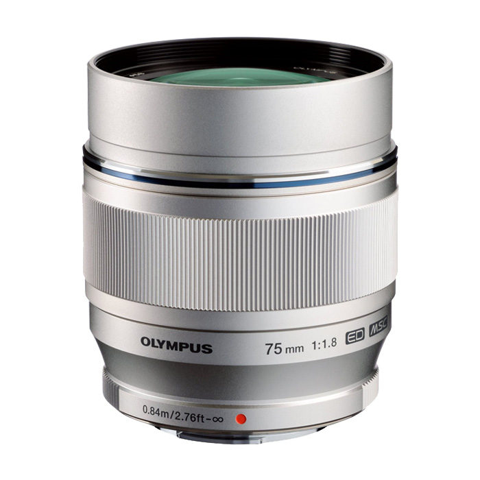 Olympus M.Zuiko Digital ED 75mm 1.8 silber