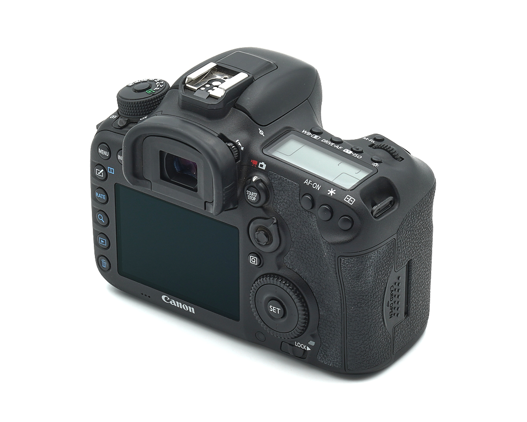 digitale Kamera, DSLR, Canon, schwarz, Aufsicht