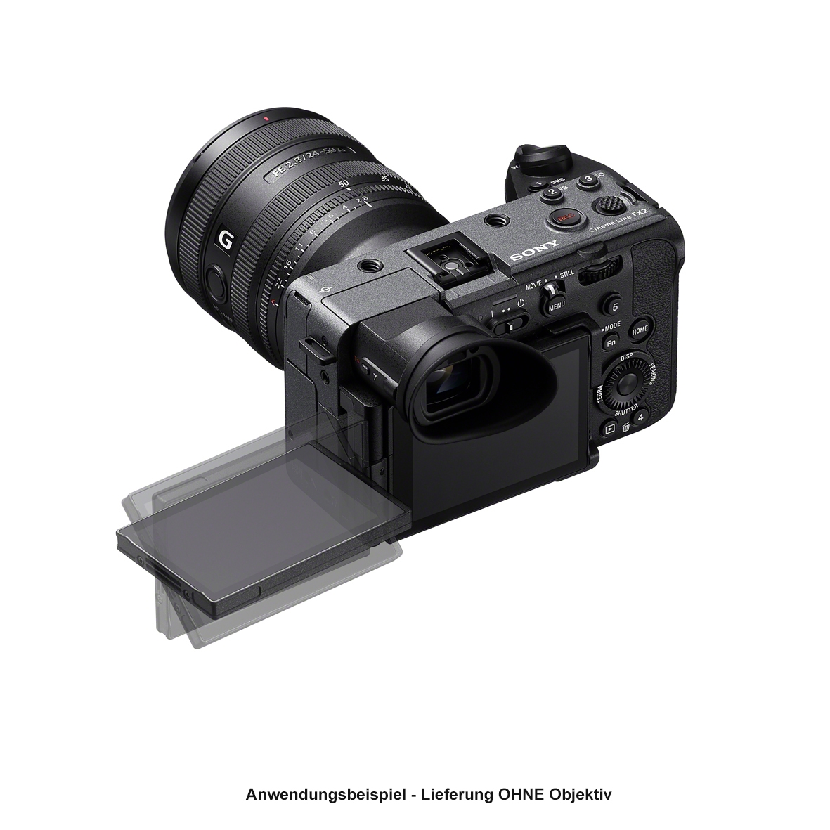 Sony FX2 + XLR-Griff Cinema Line Vollformat-Wechselobjektivkamera