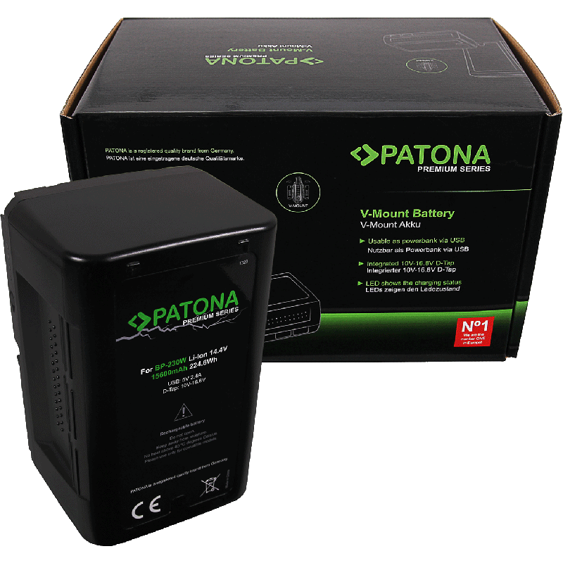 PATONA Premium V-Mount 225Wh Akku für Sony