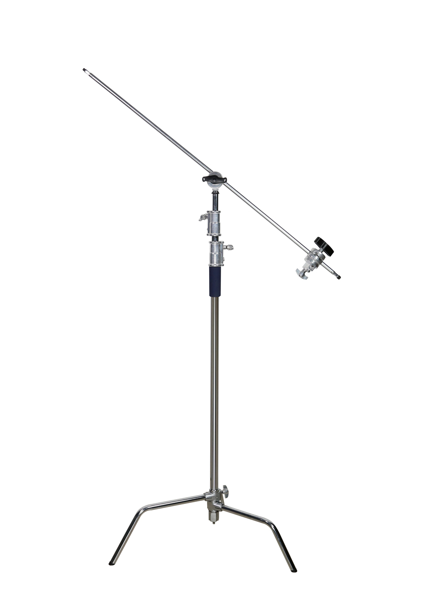 Kaiser C-Stand 330 Leuchtenstativ mit Galgenarm und Turtle-Base