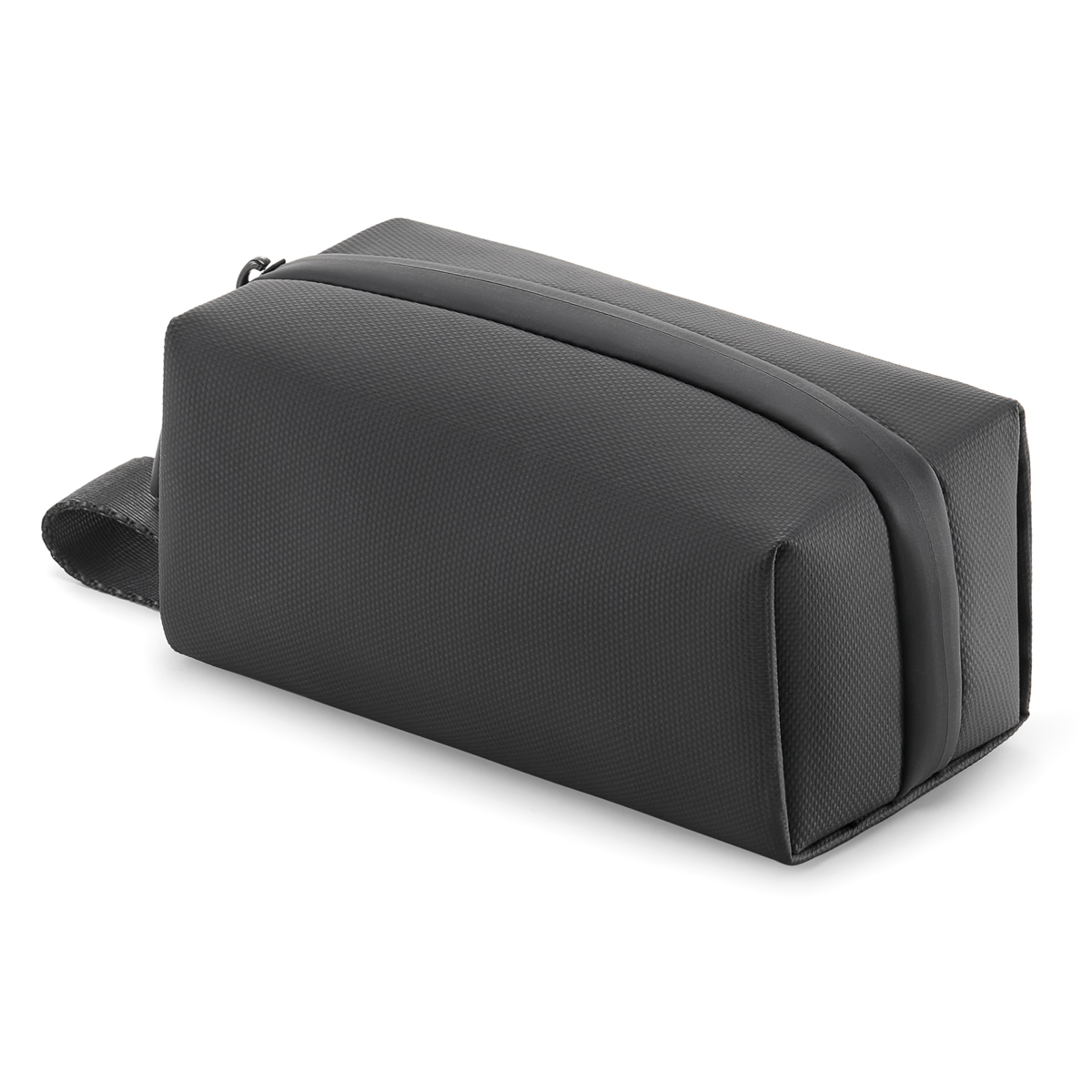 Kosmetiktasche, robuste Hülle, Reißverschluss-Tasche, schwarz, Reisetasche