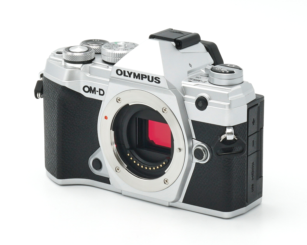 kamera, Spiegelreflex/SLR, olympus, schwarz-silber, Objektivhalterung
