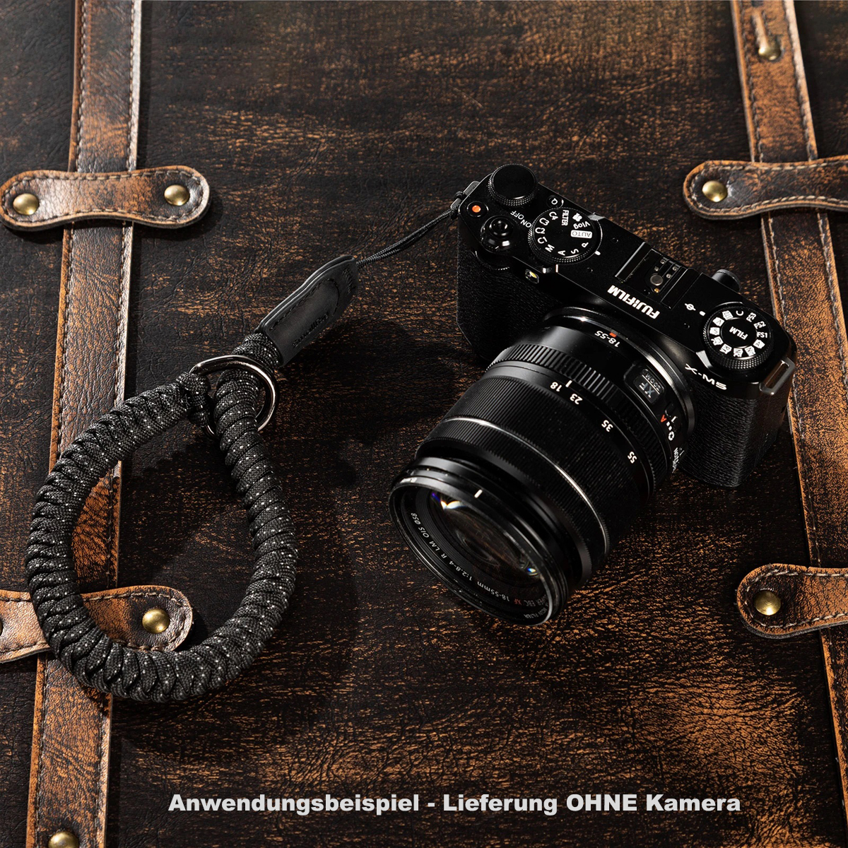kamera, digitale kamera, objektiv, schwarz, haken/riemen