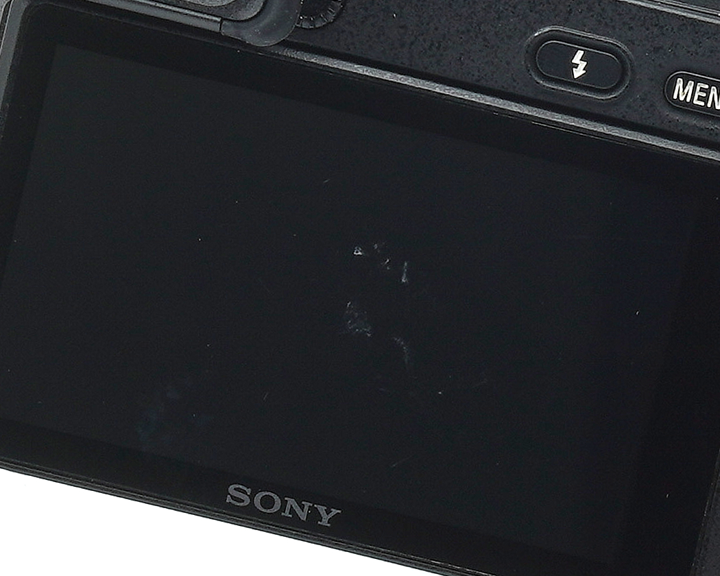 kamera, Sony, LCD, Bildschirm, Riss