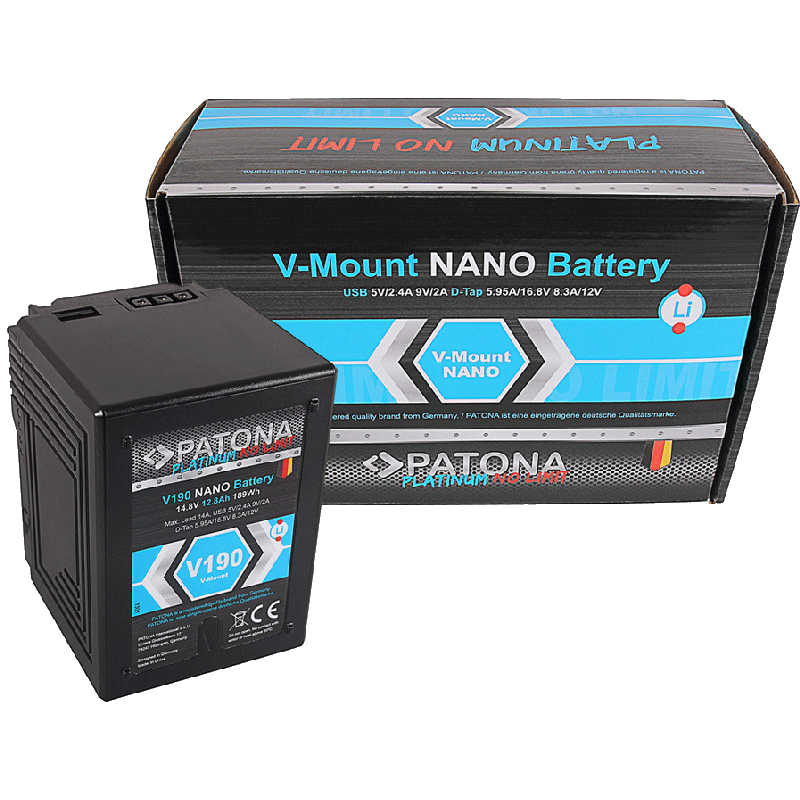 PATONA Platinum NANO V-Mount 189Wh Akku für Sony