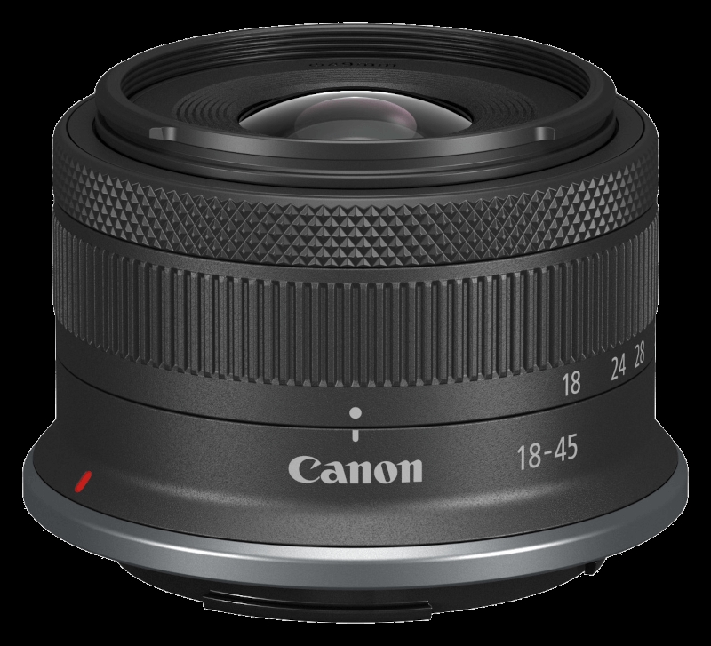 objektiv, Canon-Objektiv, 18-45 mm, manueller Fokus, Rändelring