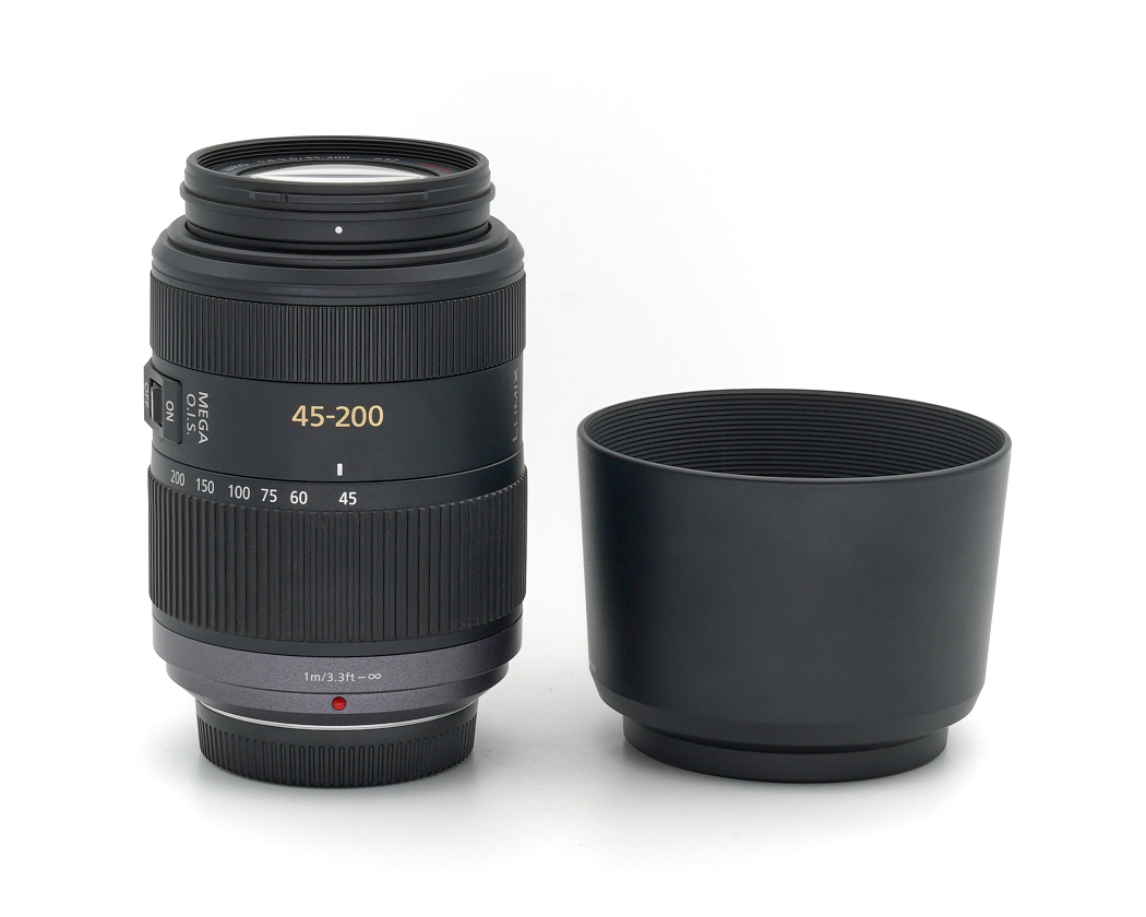 Objektiv, Teleobjektiv, 45-200mm, Kamerazubehör, Metall, Schwarz